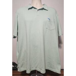 Tommy Bahama Green Short Sleeve Shirt, Size 2XL W/Pocket